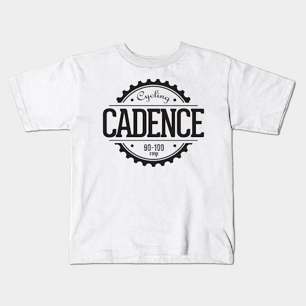 Cycling Cadence Kids T-Shirt by markotkd